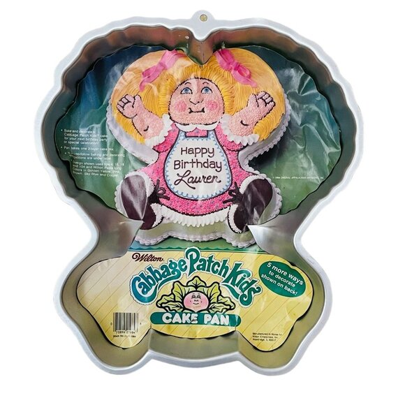 Wilton Cabbage Patch Kids Cake Pan 1984 Aluminum - Picture 1 of 5